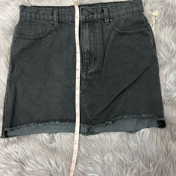 AFENDS DE DENIM MINI SKIRT SIZE 6 COLOR BLACK - Picture 4 of 16
